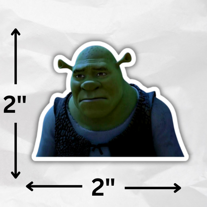 Sad Shrek Sticker 10pc